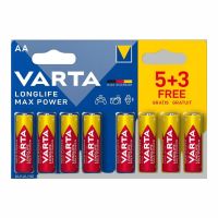 Varta Longlife Max Power Alkaline AAA 8 Pc Batteries