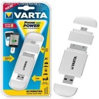 4008496807253 Varta Mini Powerpack Charger 400mAh White - Smart 2-In-1 Solution