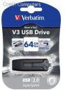 MOVEV49174 Verbatim V3 Store 'n Go 64GB USB3.0 - Grey