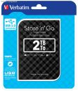 MOVEV53195 Verbatim 2tb 2.5" 9.5mm USB 3.0 Black Portable Hard Drive