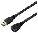 VK-20187-BK VolkanoX Data Series USB 3.0 extension - 3m