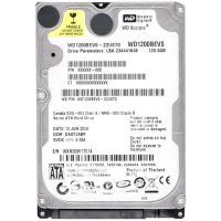 WD1200BEVS Western Digital 120GB 2.5" 5400rpm 8MB Cache SATA1 Notebook Hard Disk Drive