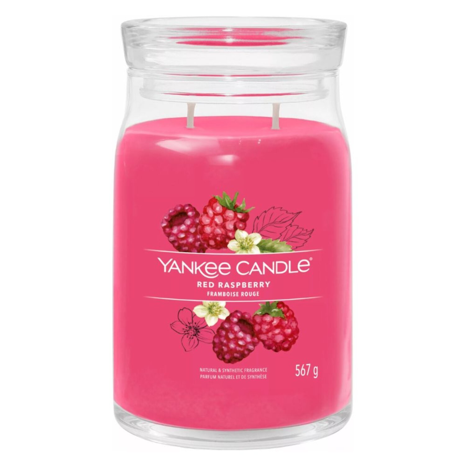 Yankee Red Raspberry Signature Large Jar 2 Wick Candle (5038581124964 ...